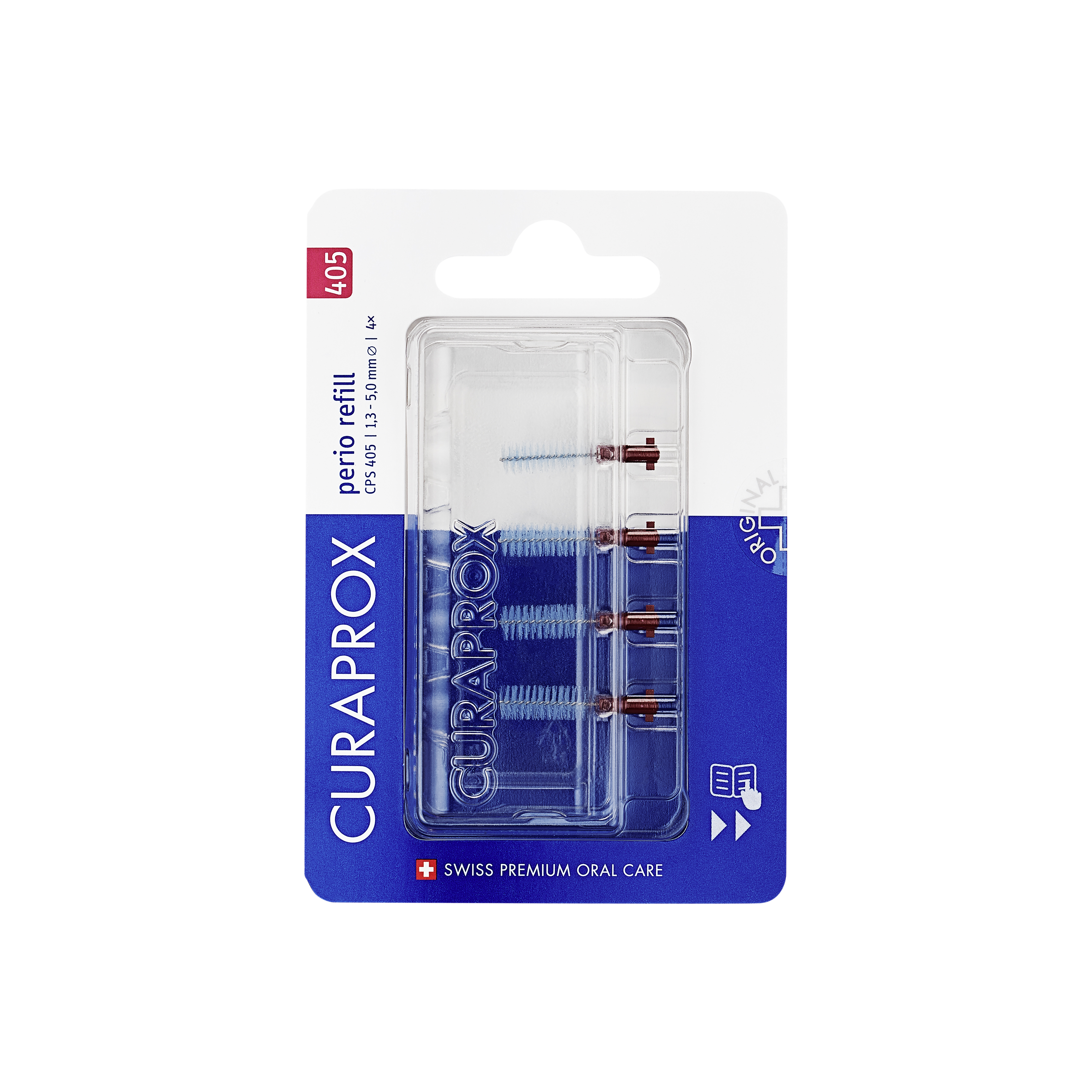 CPS Perio I/Brush Refill Cherry Red 1.3/5mm 4pk