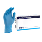 Cyber Gloves Blue Nitrile Powder-Free Textured X-Small 100pk