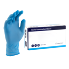 Cyber Gloves Blue Nitrile Powder-Free Textured Large 100pk