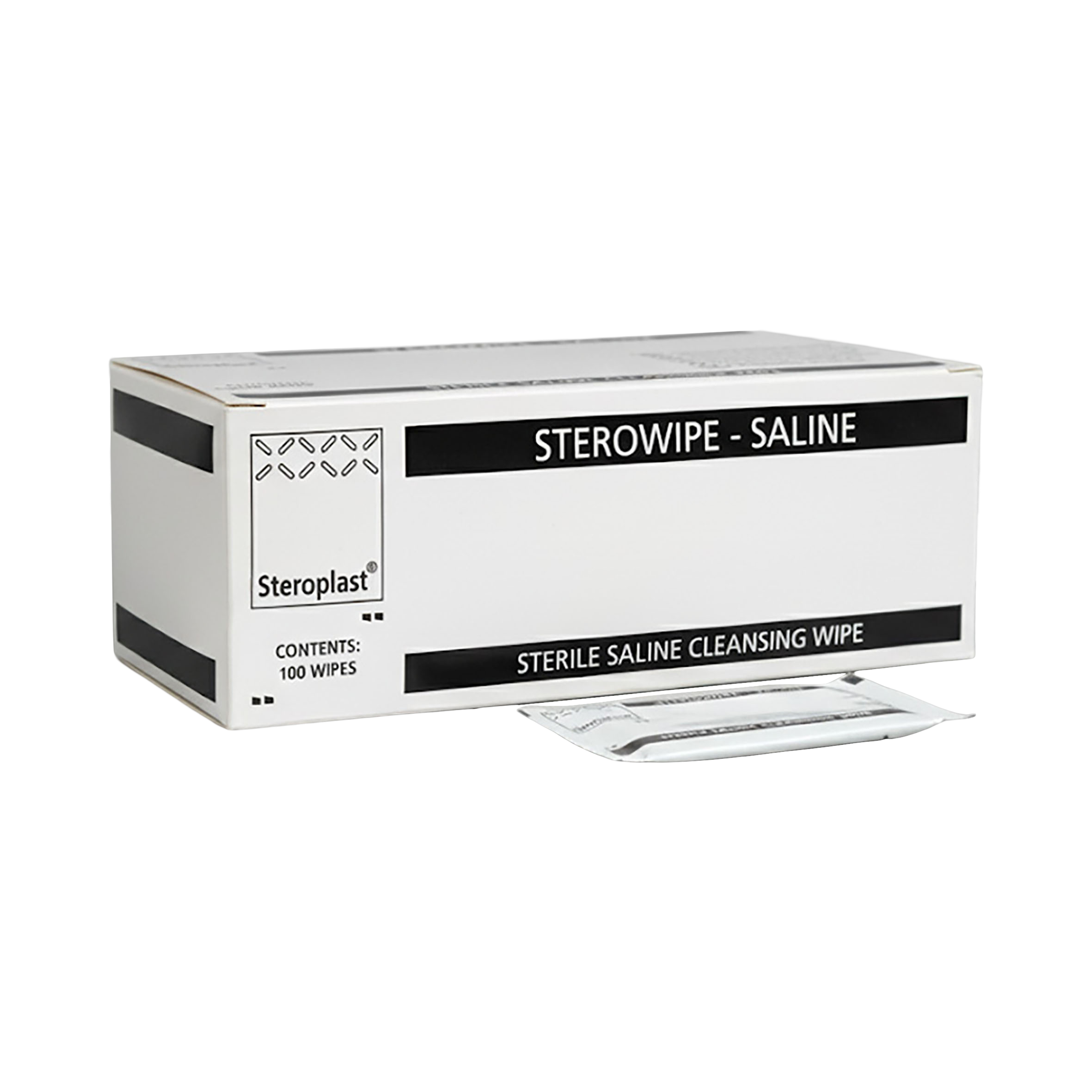 Sterowipe Sterile Saline Wipes 100pk