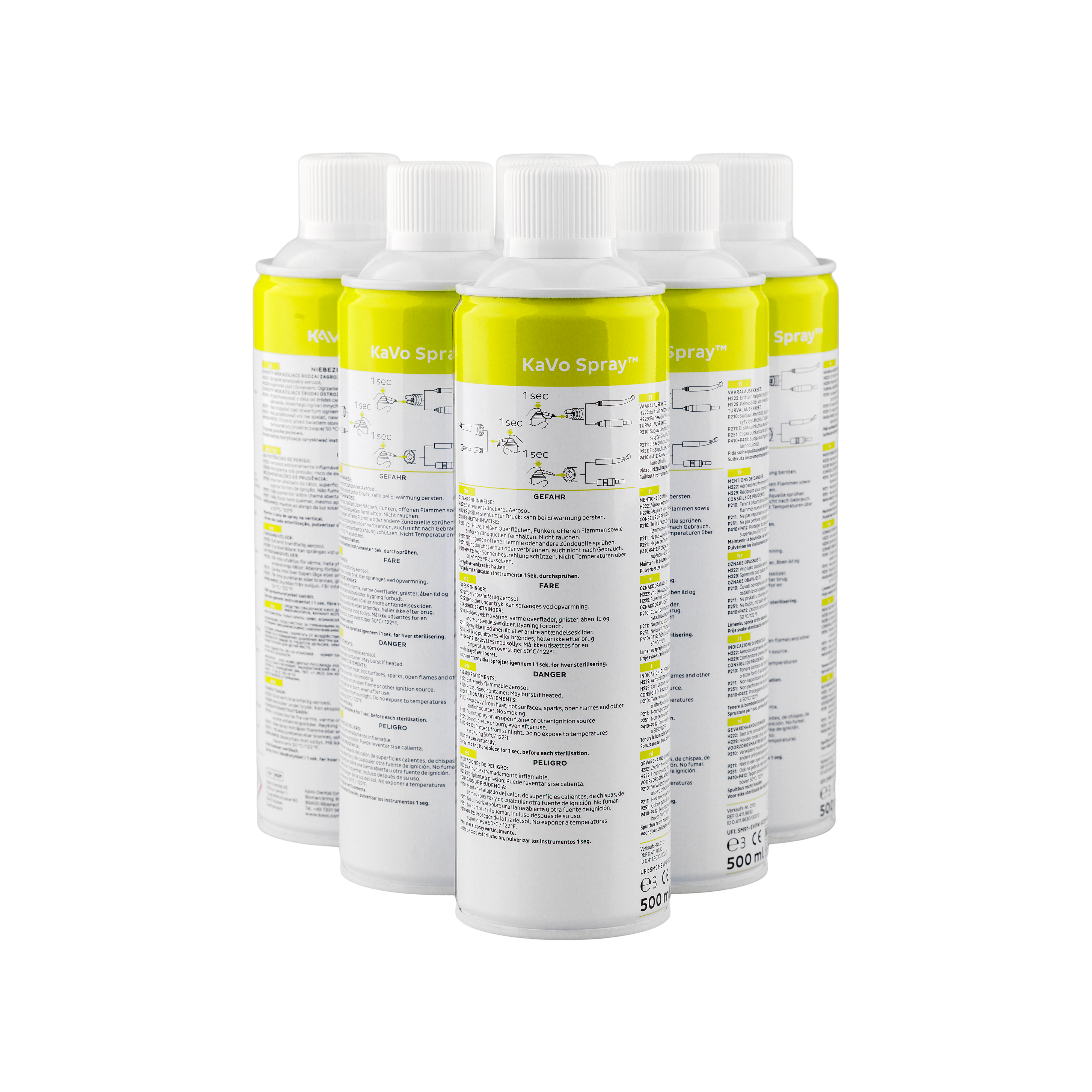 Kavo Oil Spray Universal 500ml W/O Nozzle 6pk