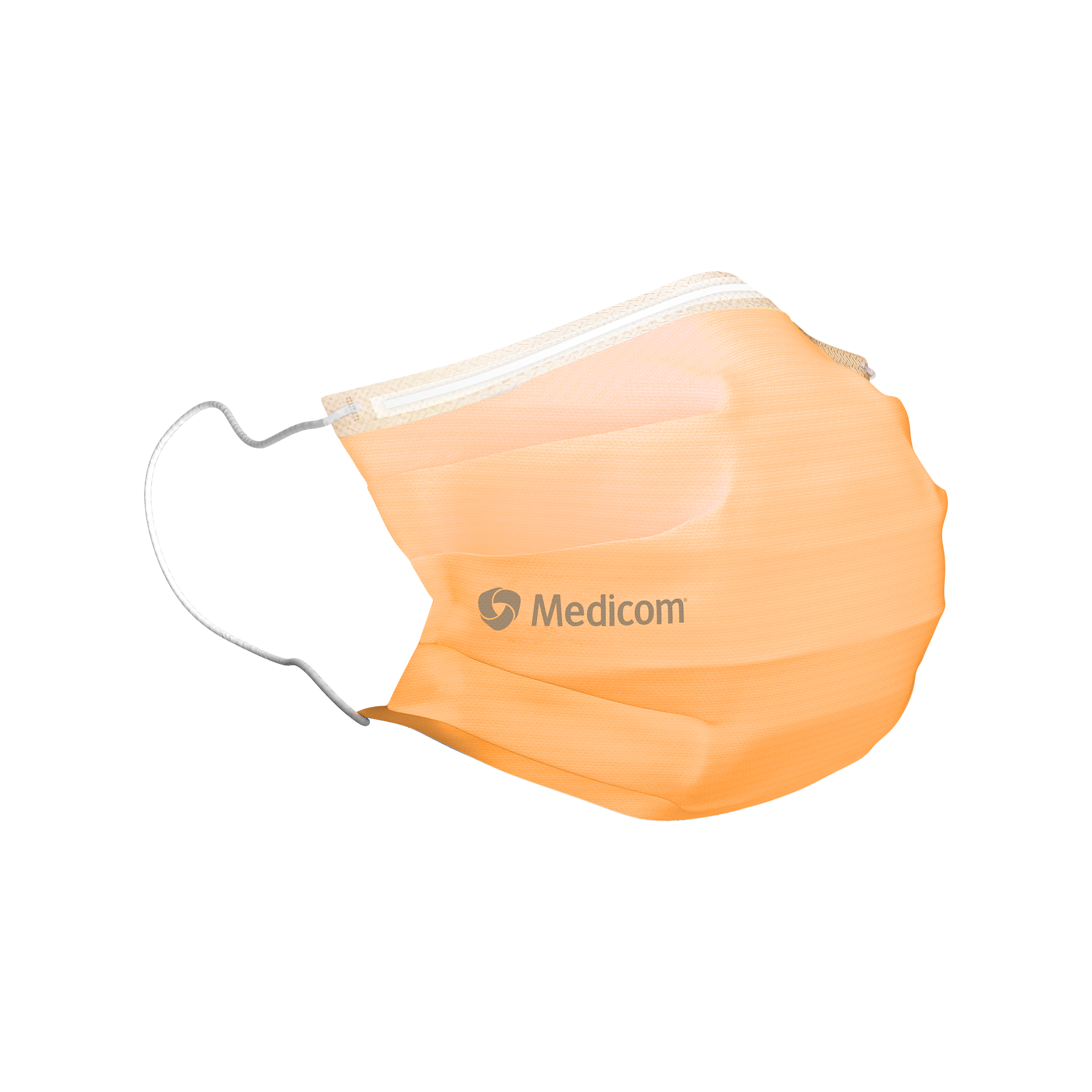 SafeMask Standard Medical Mask Type IIR Earloop Orange 50pk